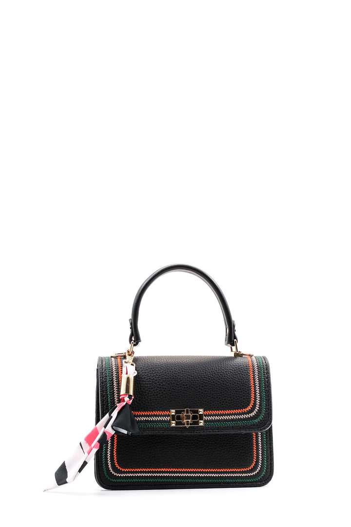 FST Woman Shoulder Bag 977CA5143 Black - San Angelo