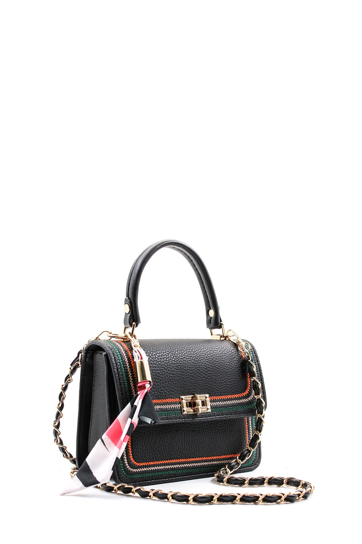 FST Woman Shoulder Bag 977CA5143 Black - San Angelo