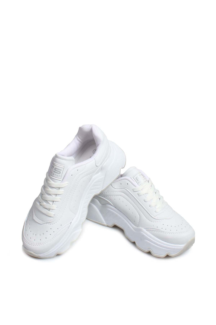 FST Women's Sneaker Shoes 666ZA146 White - Luton