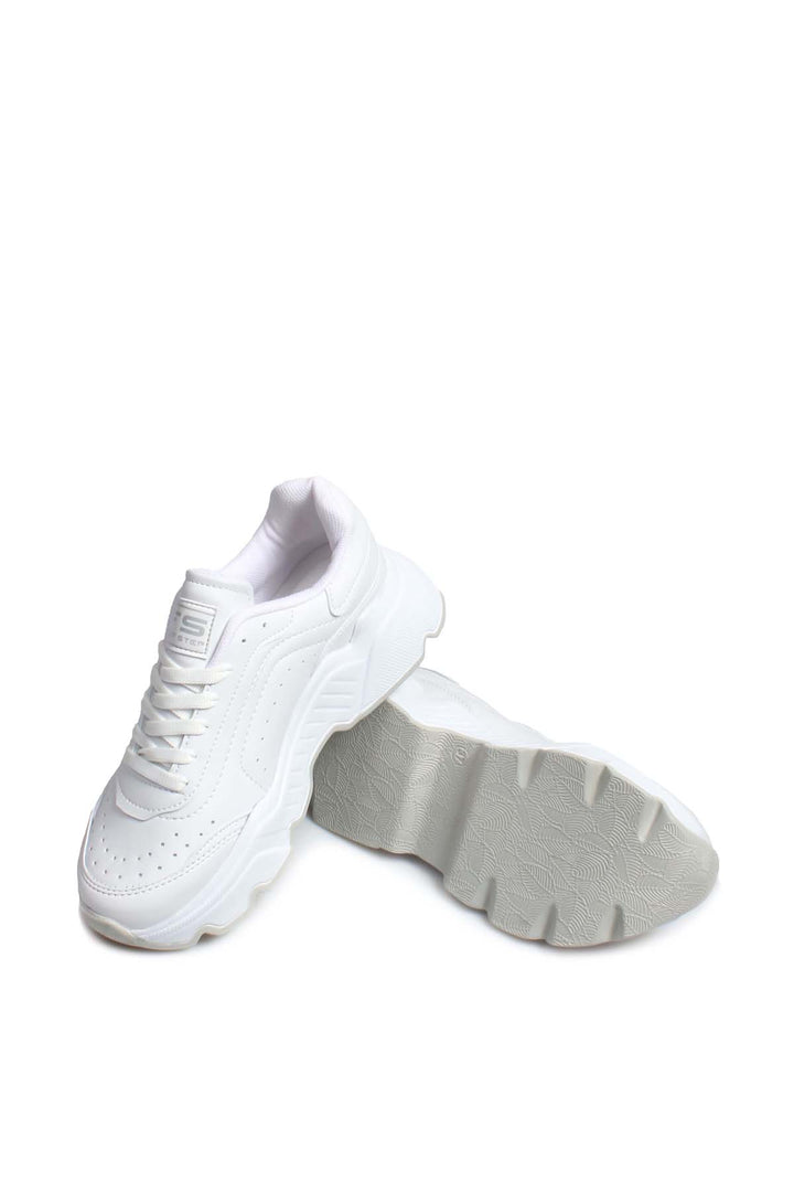 FST Women's Sneaker Shoes 666ZA146 White - Luton