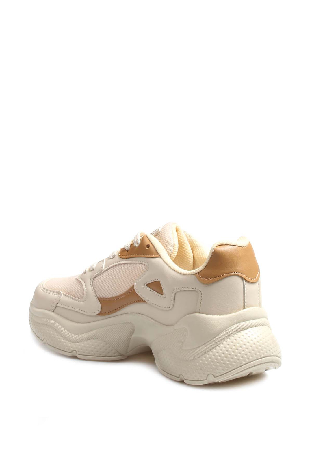 FST Women's Sneaker Shoes 666ZA152 Ecru Tan - Barcellona-Pozzo di Gotto