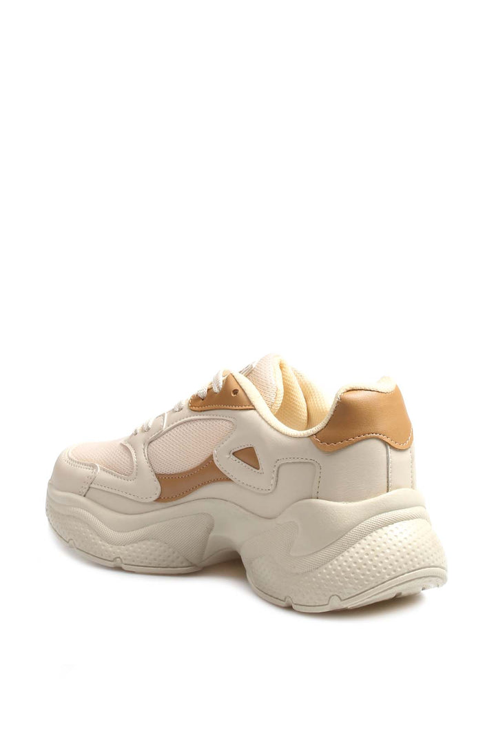 FST Women's Sneaker Shoes 666ZA152 Ecru Tan - Barcellona-Pozzo di Gotto