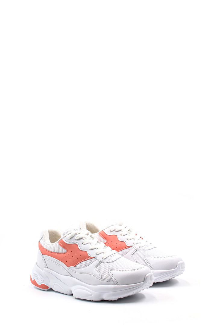 FST Women's Sneaker Shoes 666ZA168 White Rose Pink - Portsmouth