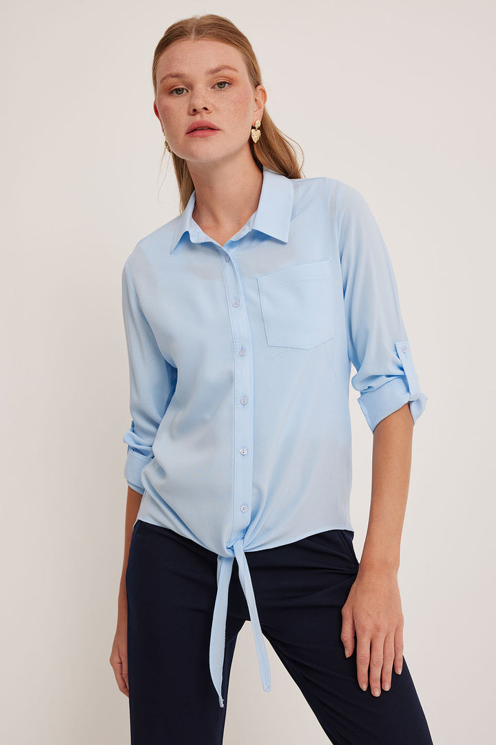 BGD Women Woman Blue Viscose Shirt 20237 - Avondale