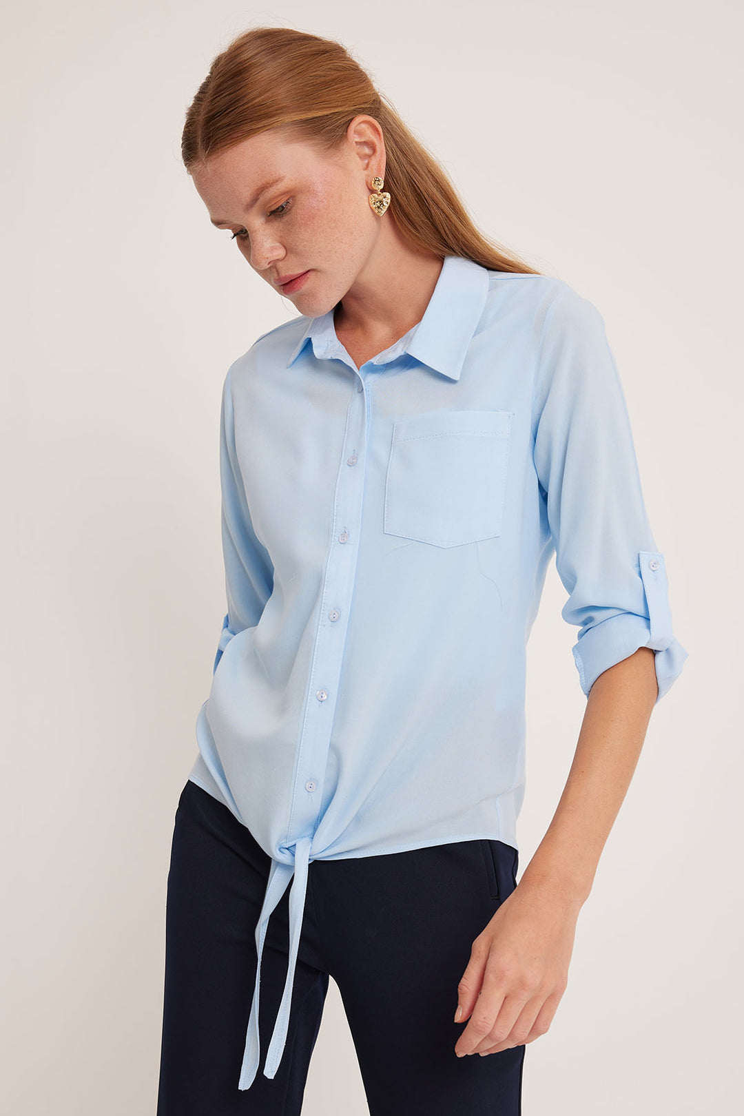 BGD Women Woman Blue Viscose Shirt 20237 - Avondale