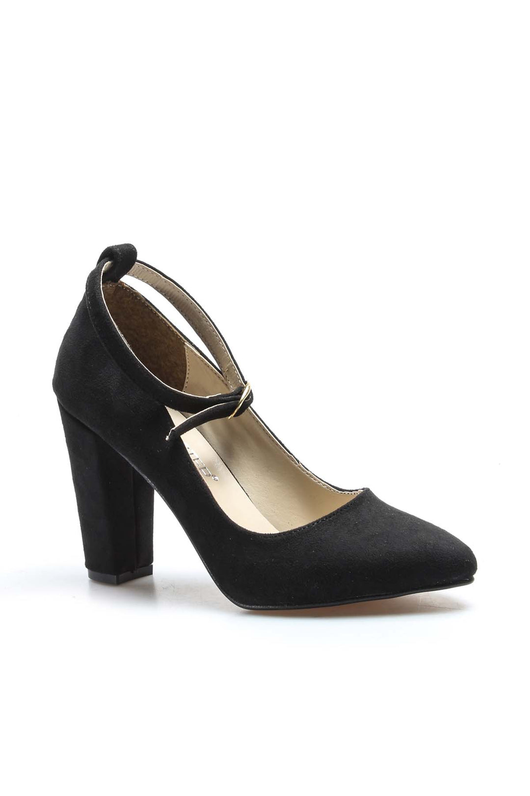 FST Woman High Heel Shoes 961ZA552 Black Suede - Santa Ana Chiautempan