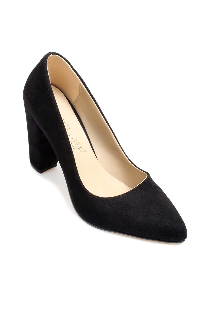 FST Woman High Heel Shoes 961ZA554 Black Suede - Vittoria