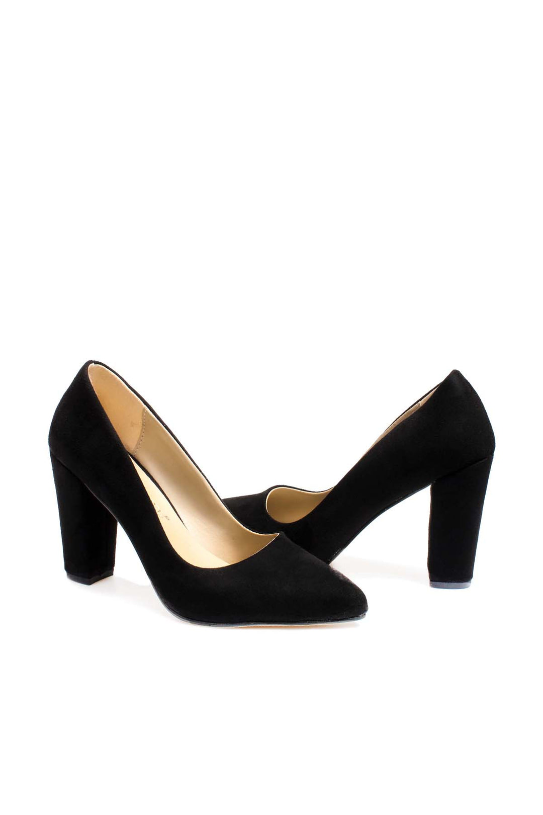 FST Woman High Heel Shoes 961ZA554 Black Suede - Vittoria