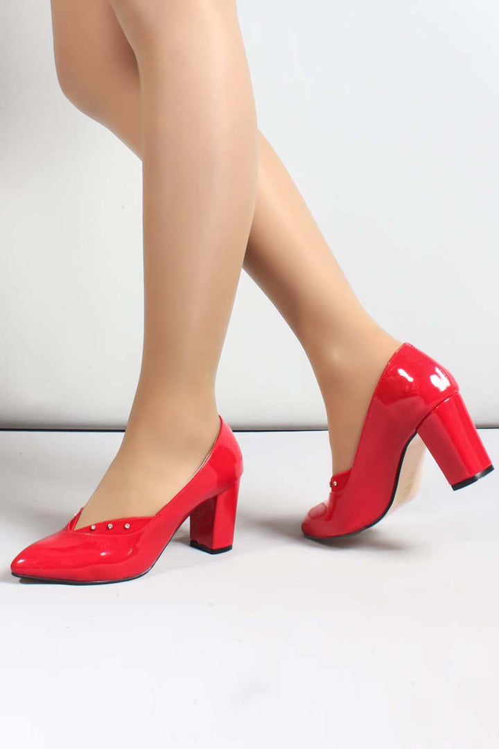 FST Woman High Heel Shoes 961ZA556 Red Patent - Valladolid