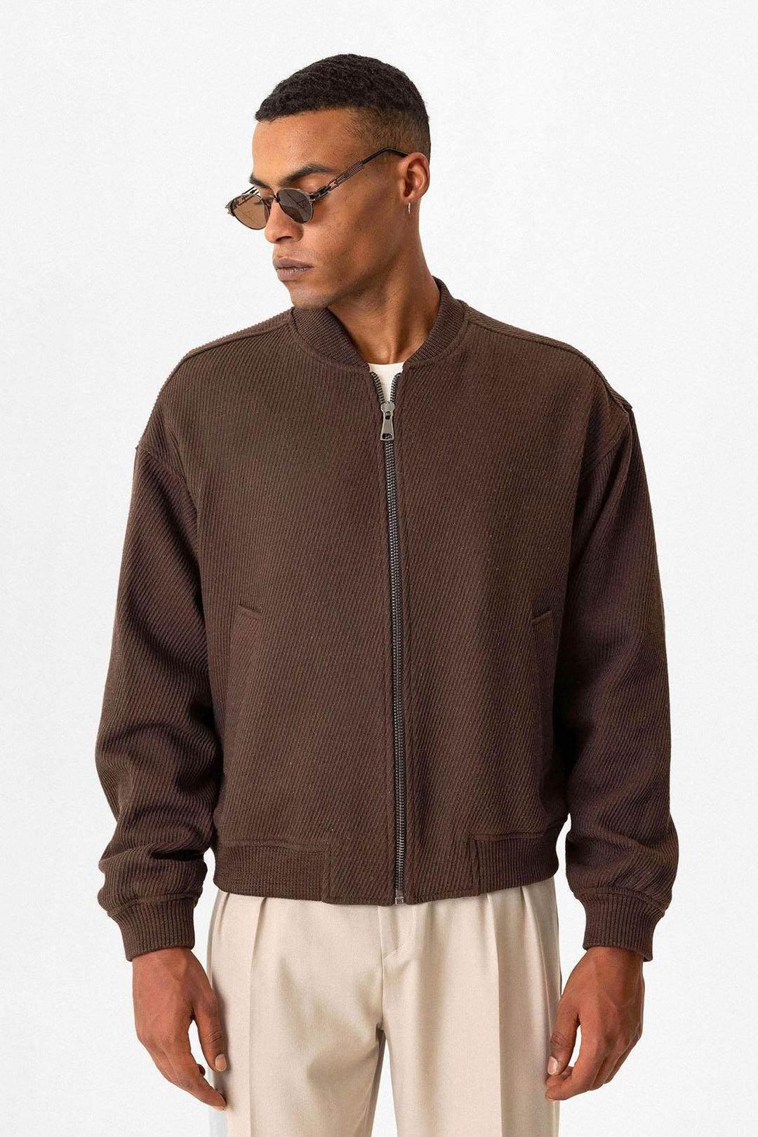 ANT Textured Oversize Bomber Men's Coat - Georgetown