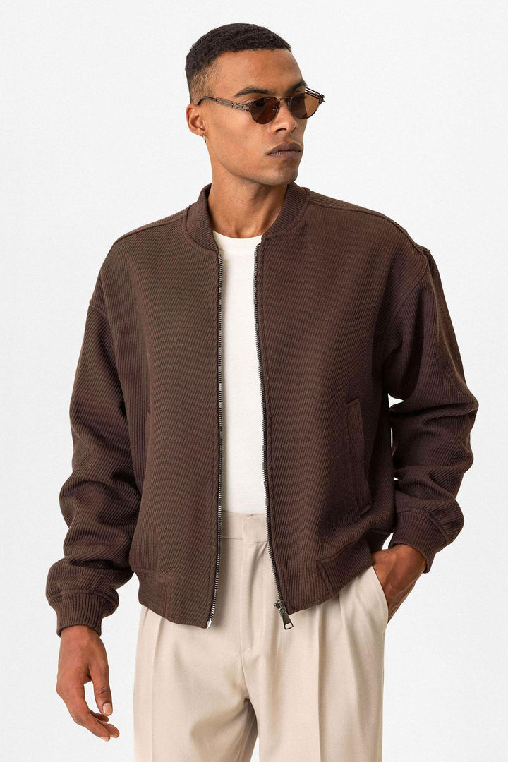 ANT Textured Oversize Bomber Men's Coat - Georgetown