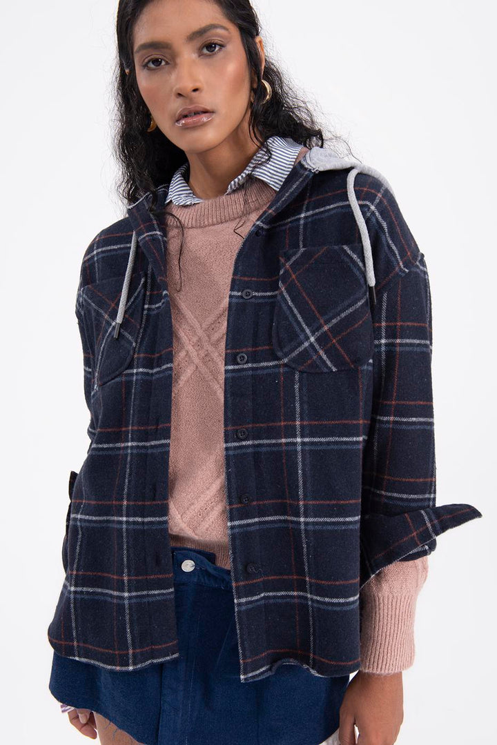 BSL Women Plaid -Plaid Prootmed Jacket - Нижний Хатт