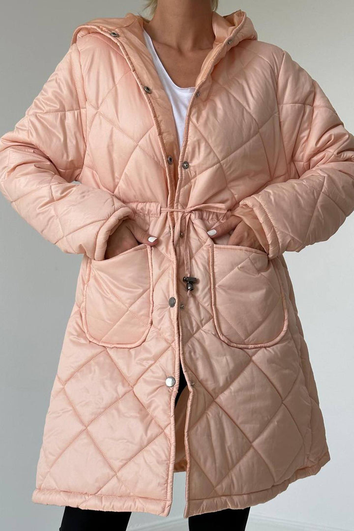 ELS Hooded Puffer Jacket - Powder - Newport News