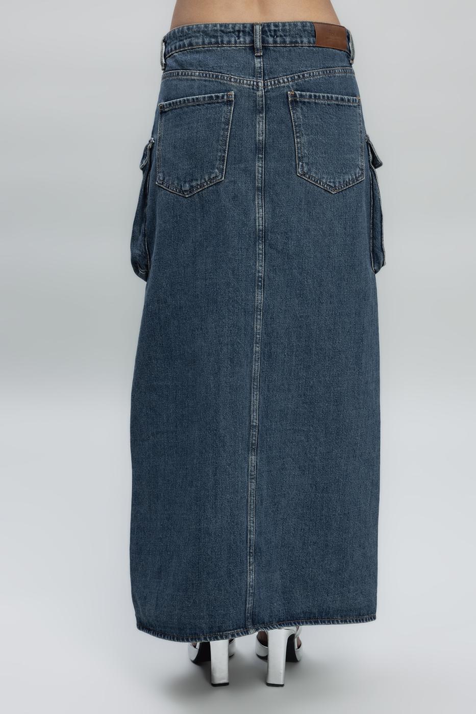 BSL Women Cargo Pocketed Denim Skirt - Horad Zhodzina