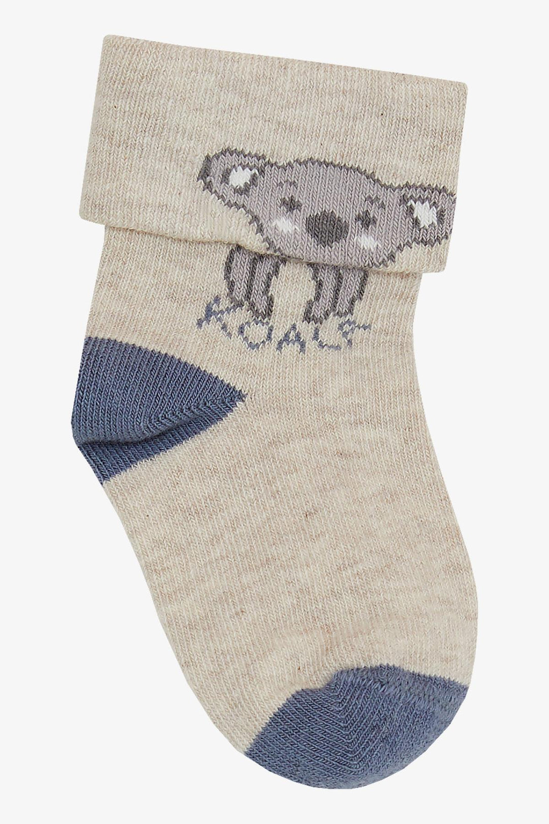 BRE Katamino Baby Boy Socks 2 Pairs Cute Koala Printed 0-24 Months, Mixed Color - Malden