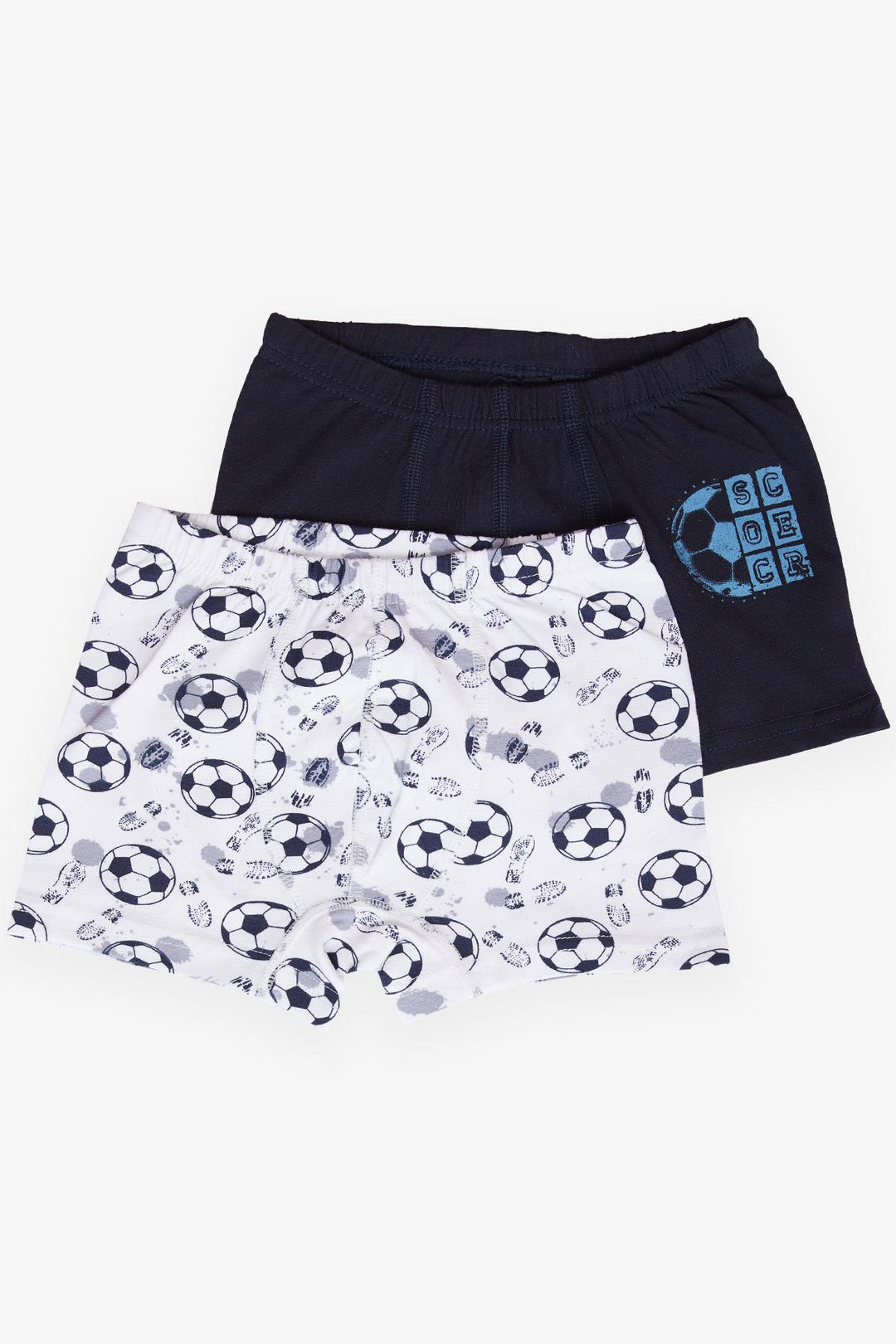 BRE Katamino Boys' 2-Pack Boxer Shorts Football Themed 12 Years, Mixed Color - Koblenz