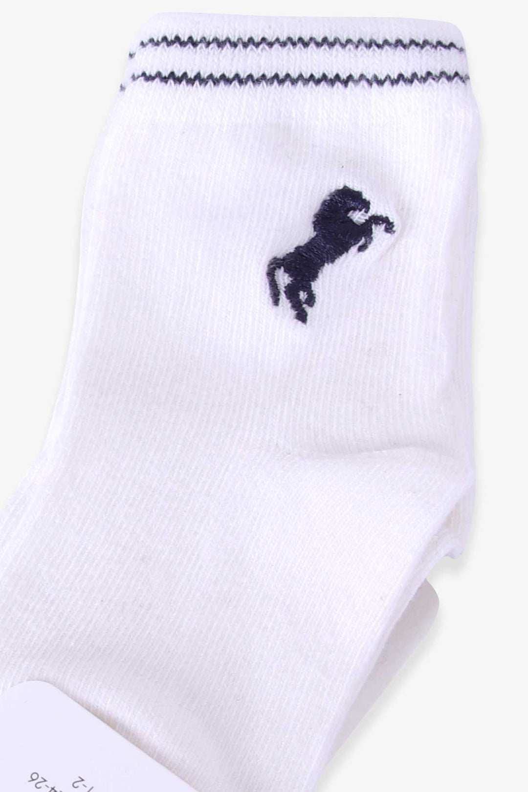 BRE Katamino Boy's Socks with Embroidered Cat Pattern, 1-2-90 Years, Ecru - Lehrte