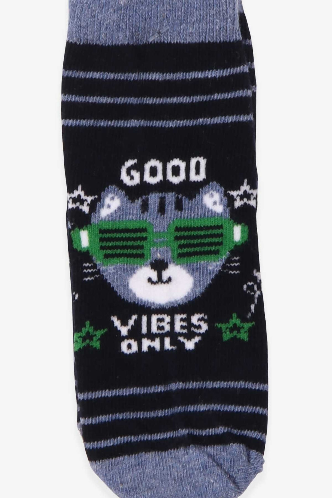 BRE Katamino Boy's Socks with Cats 1-2-7-8 Years, Navy Blue - Falkensee