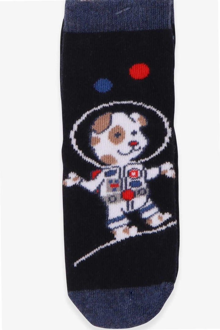 BRE Katamino Boy's Socks Space Themed 1-2-5-6 Years, Navy Blue - Mérida