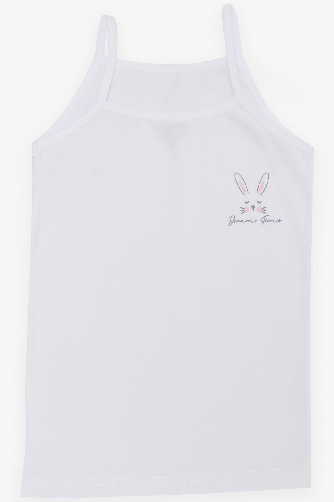 BRE Katamino Girl Child Tank Top & Panties Set Cute Bunny Printed 1-8 Years, White - Tamazunchale