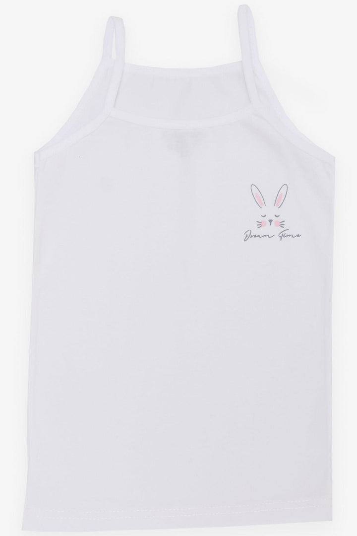 BRE Katamino Girl Child Tank Top & Panties Set Cute Bunny Printed 1-8 Years, White - Tamazunchale