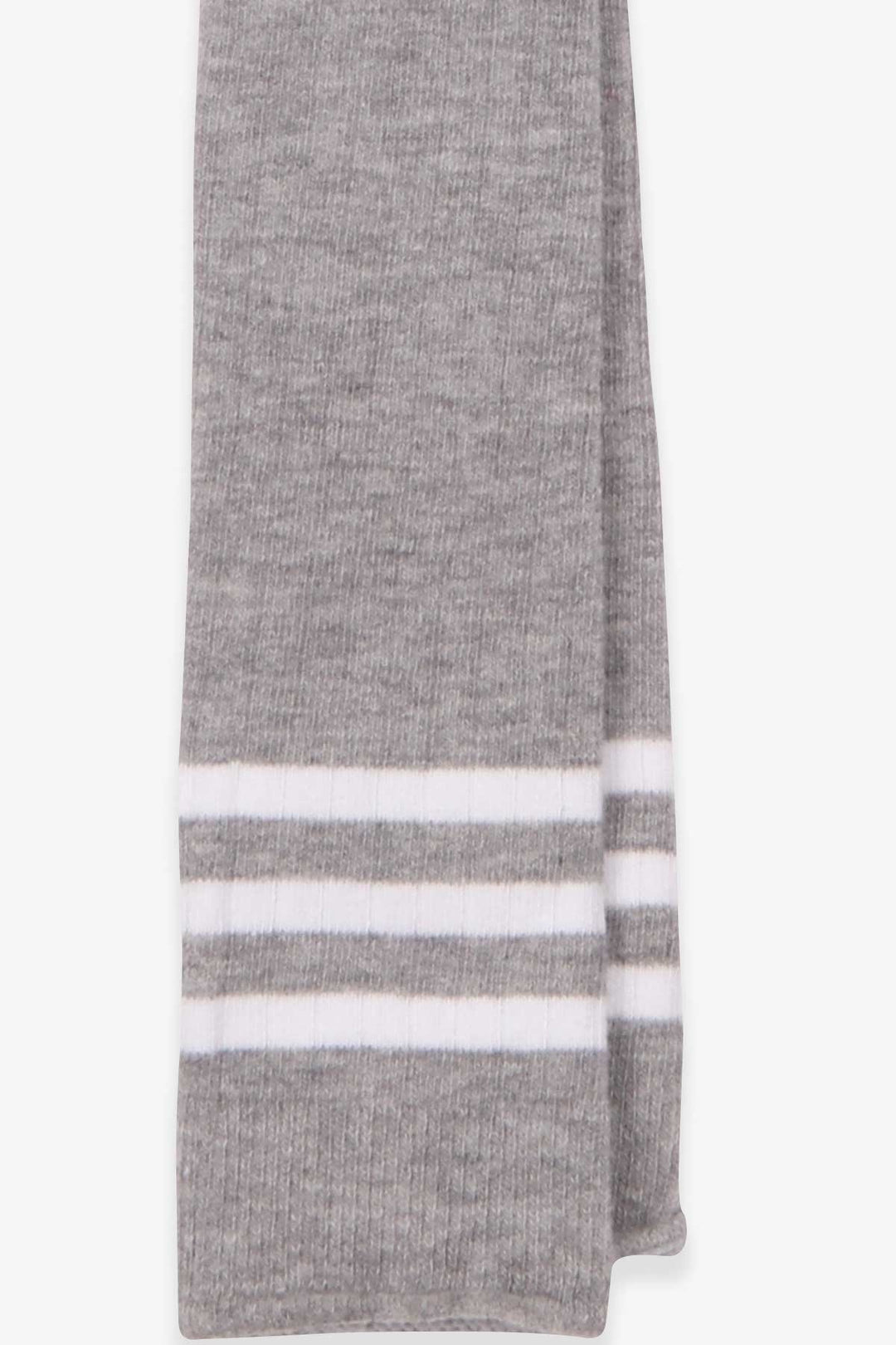 BRE Katamino Girl's Knee-High Socks Striped 7-834 Years, Light Grey - Clifton Park