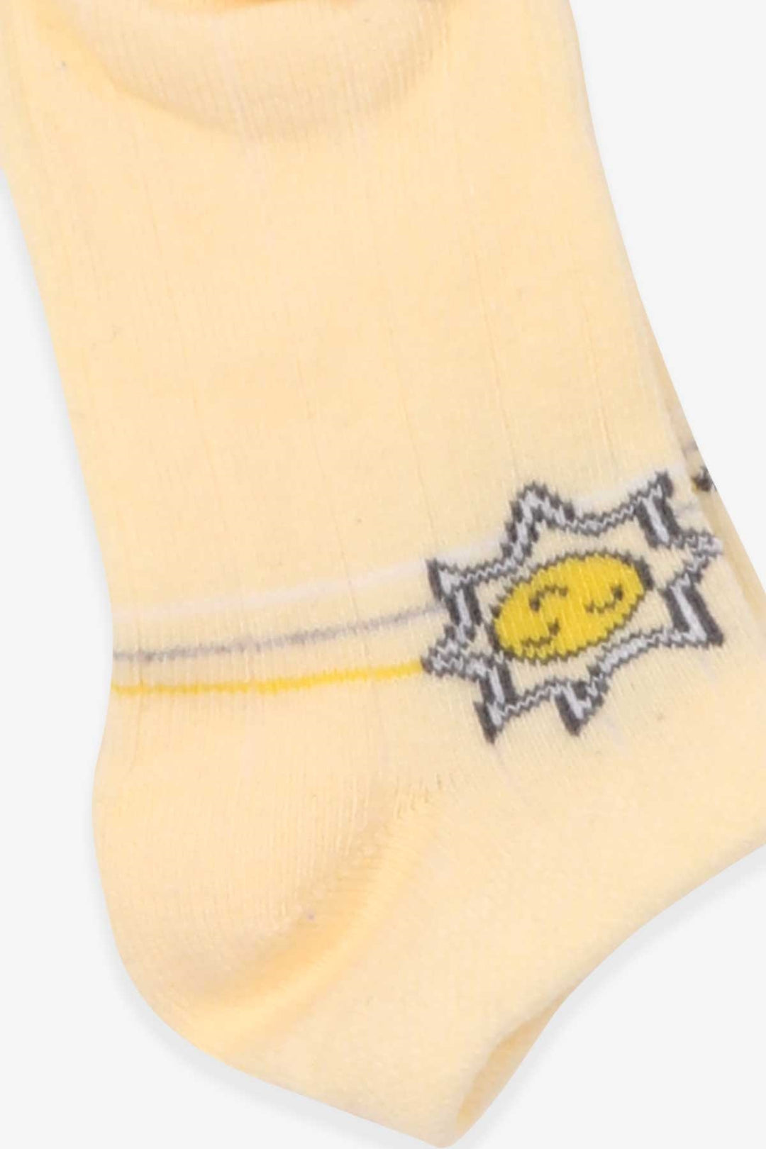 BRE Katamino Girl Child Slipper Socks Sun Patterned 1-2-90 Years, Yellow - Eboli