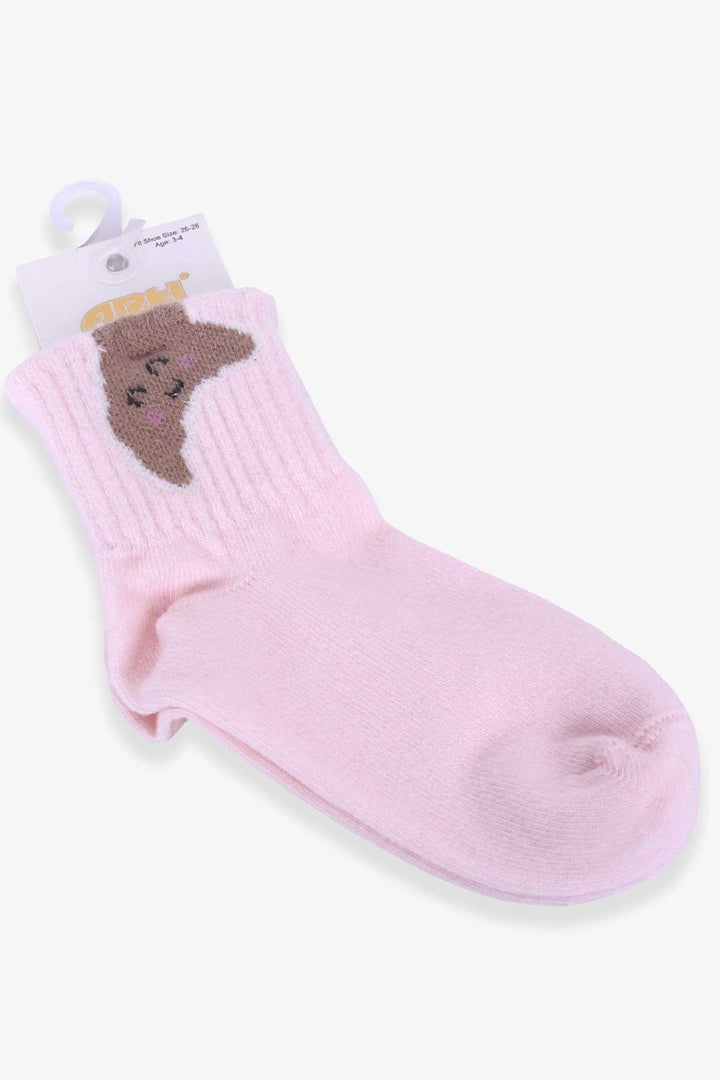 BRE Katamino Girl Child Socks Cookie Patterned 3-4-90 Years, Powder - Burton upon Trent