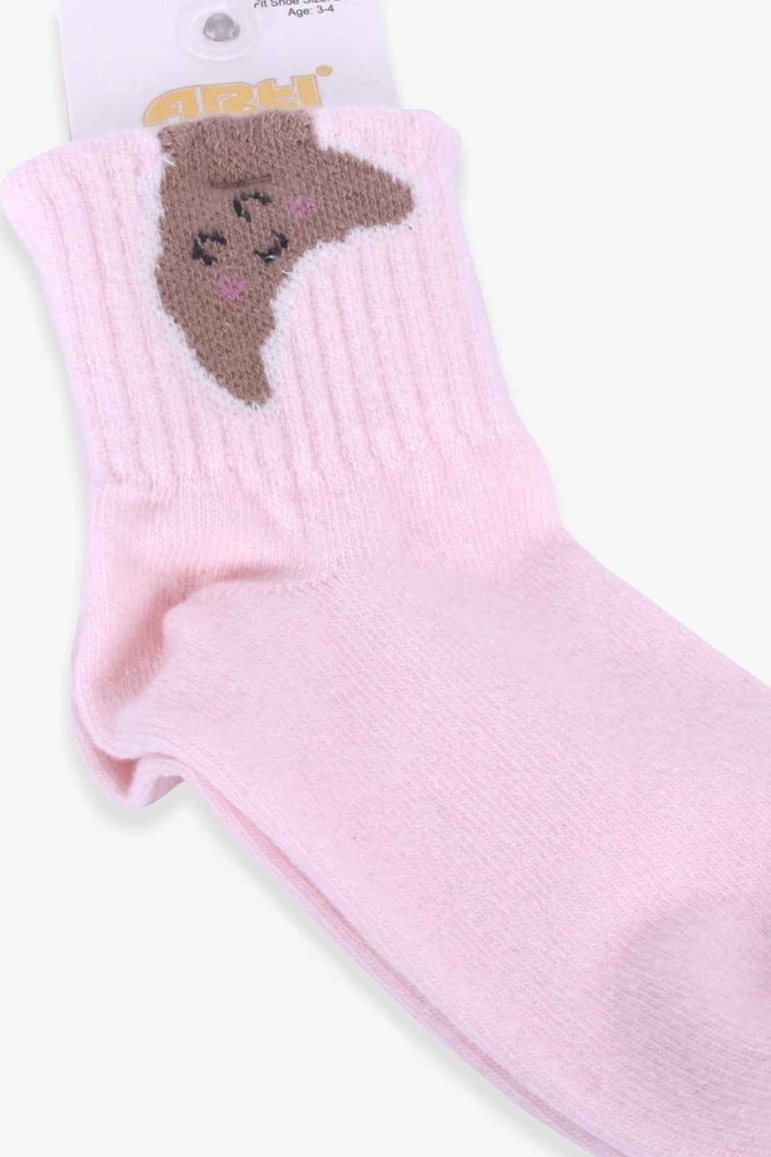 BRE Katamino Girl Child Socks Cookie Patterned 3-4-90 Years, Powder - Burton upon Trent