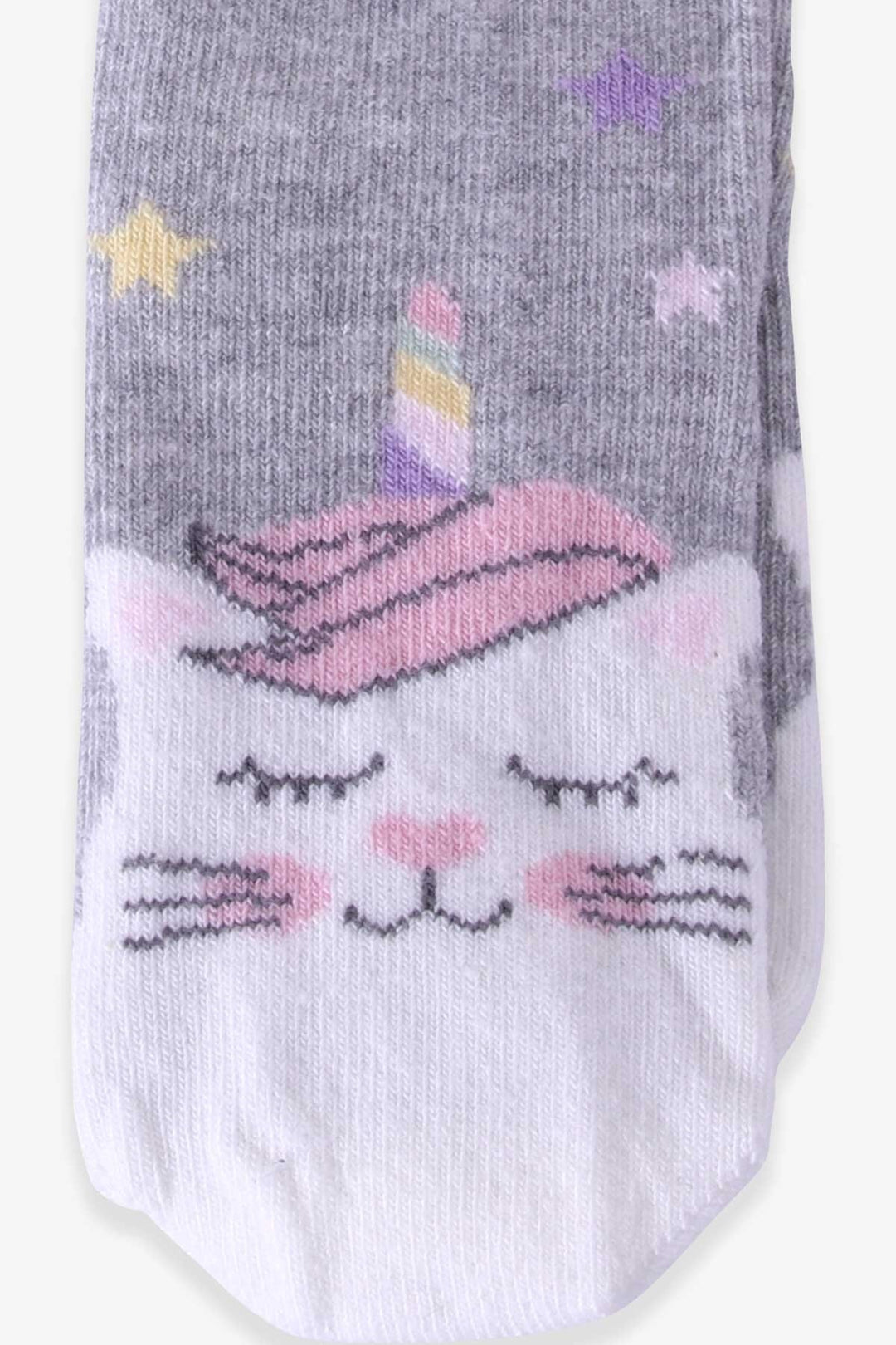 BRE Katamino Girl Child Socks Unicorn 1-2-90 Years, Gray - Chapel Hill