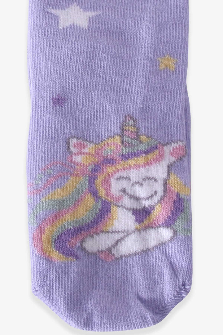 BRE Katamino Girl Child Socks Unicorn 1-2-90 Years, Lilac - Laatzen