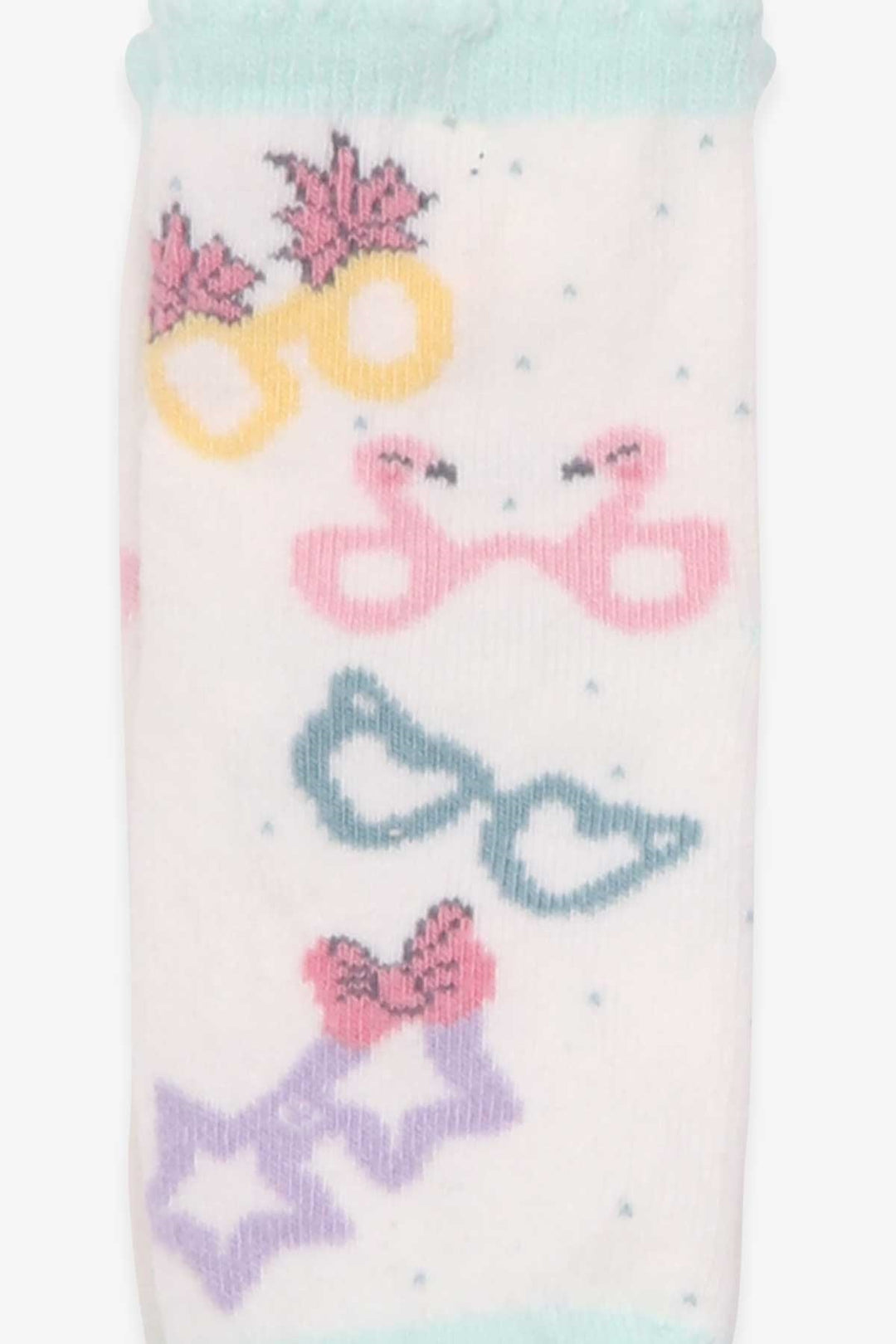 BRE Katamino Girl Child Socks with Summer Figures, 1-2-7-8 Years, White - Schiedam