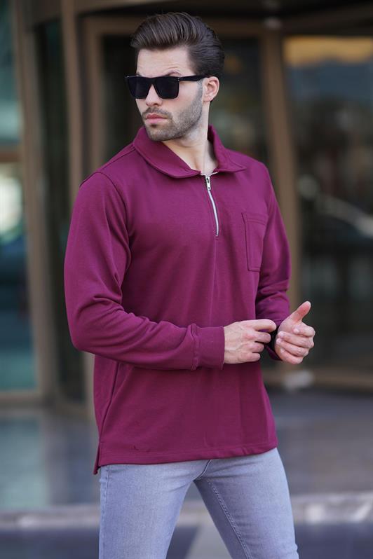 MDX Burgundy Polo Neck Scippered Mens Whothirt 7057 - Тихуана