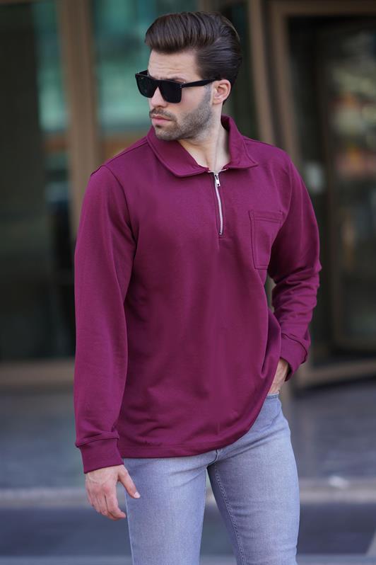 MDX Burgundy Polo Neck Scippered Mens Whothirt 7057 - Тихуана