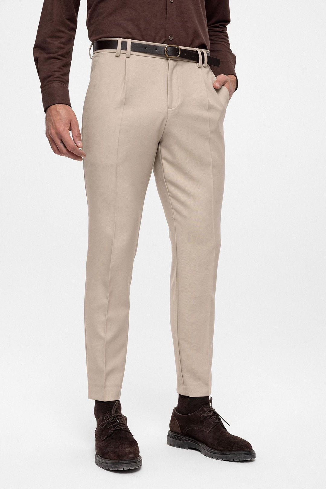 ANT Belted High Waist Men's Trousers - Chandler