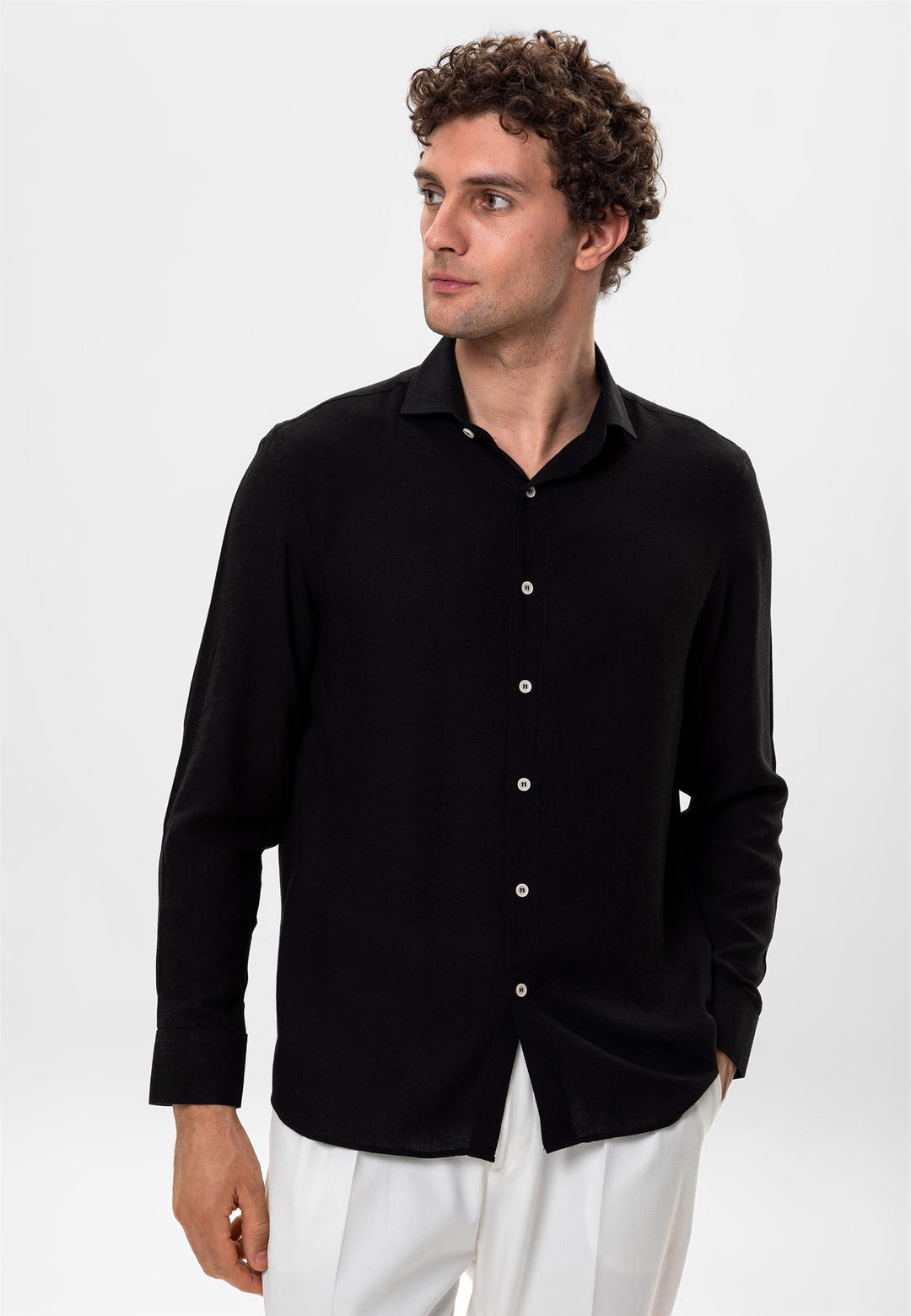 ANT Linen Blended Relax Fit Men's Shirt - Auxerre