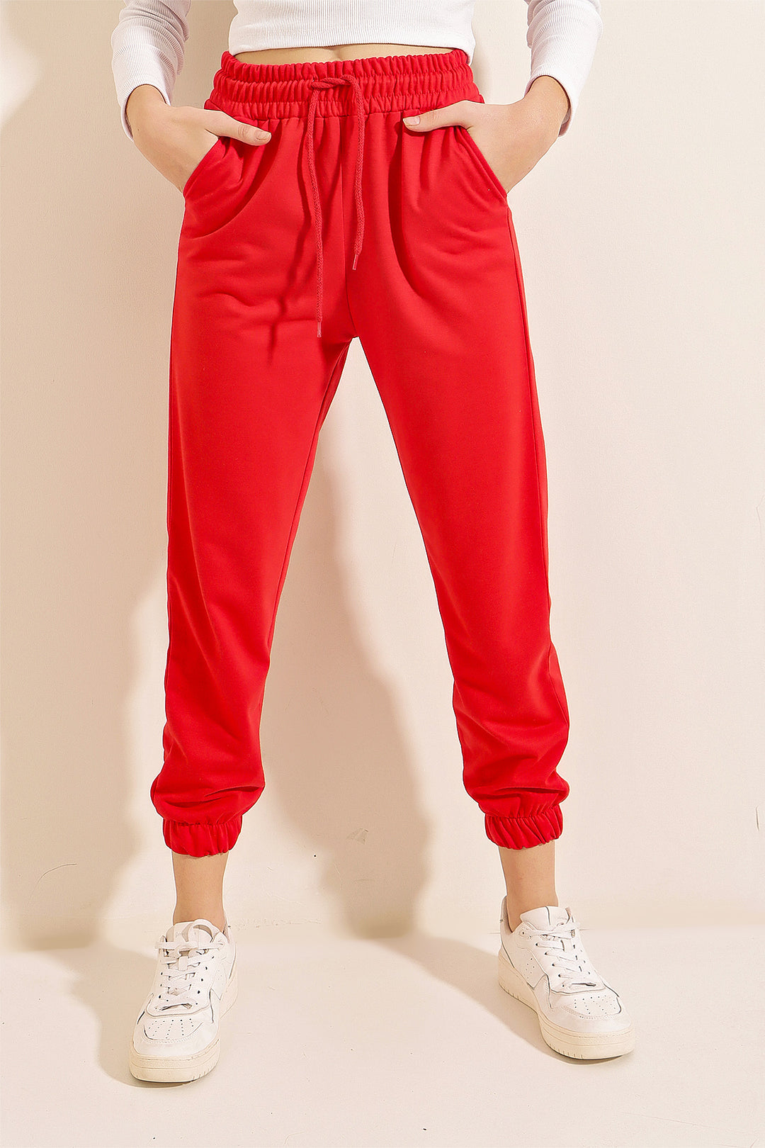 BGD Women Sweatpants Bottoms - Red - Avondale