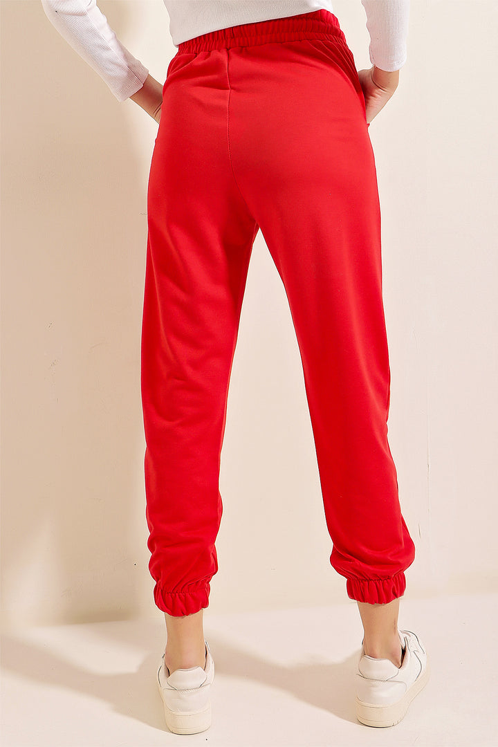 BGD Women Sweatpants Bottoms - Red - Avondale