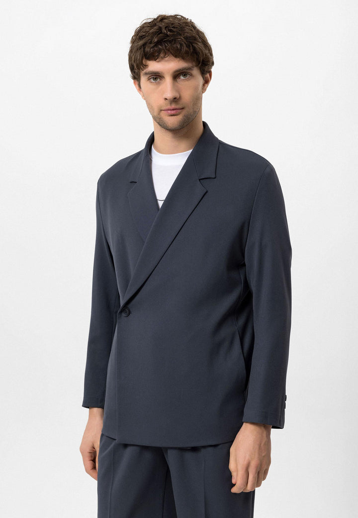 ANT Double Breasted Closure Hidden Pocket Men's Blazer Jacket - Dunstable