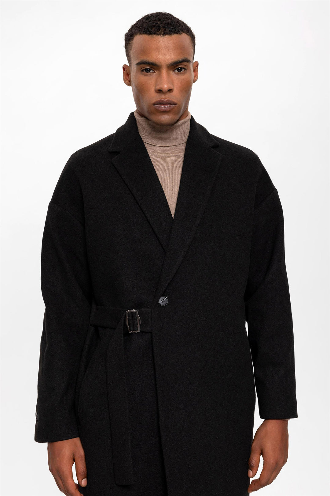 ANT Belted Oversize Men's Coat - Manzanillo