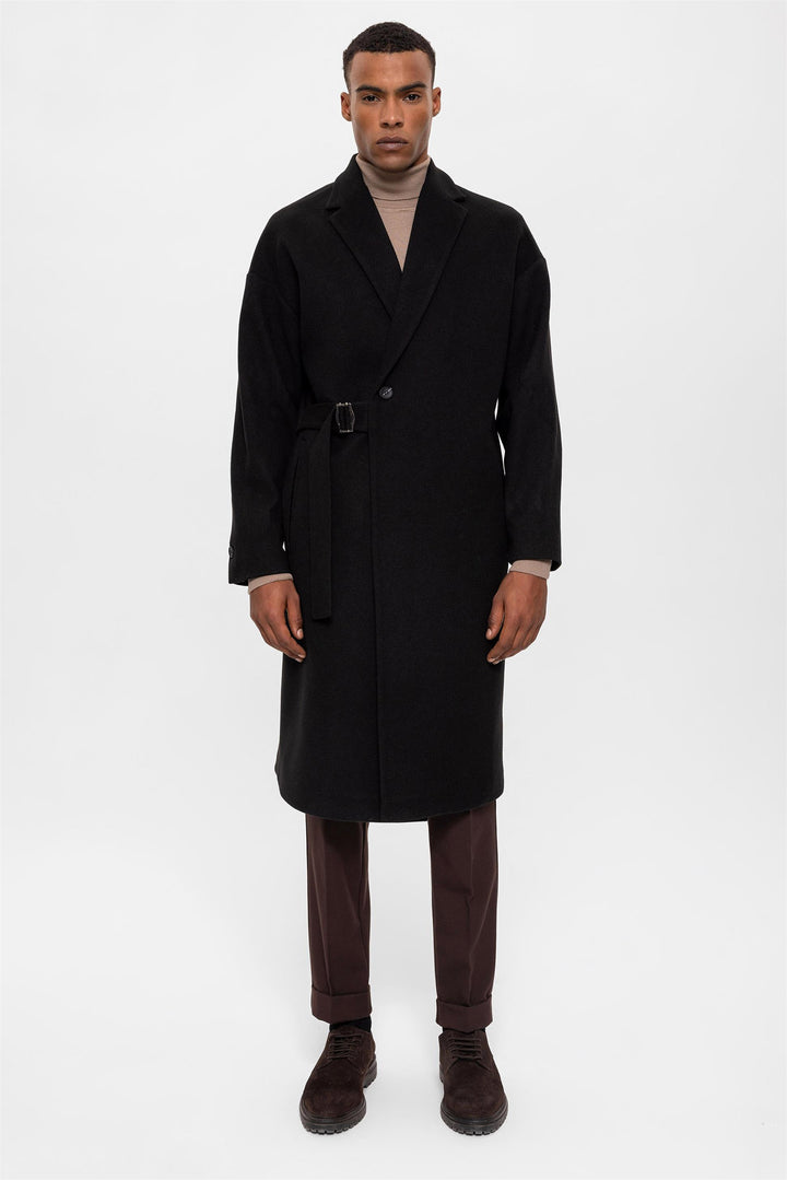 ANT Belted Oversize Men's Coat - Manzanillo