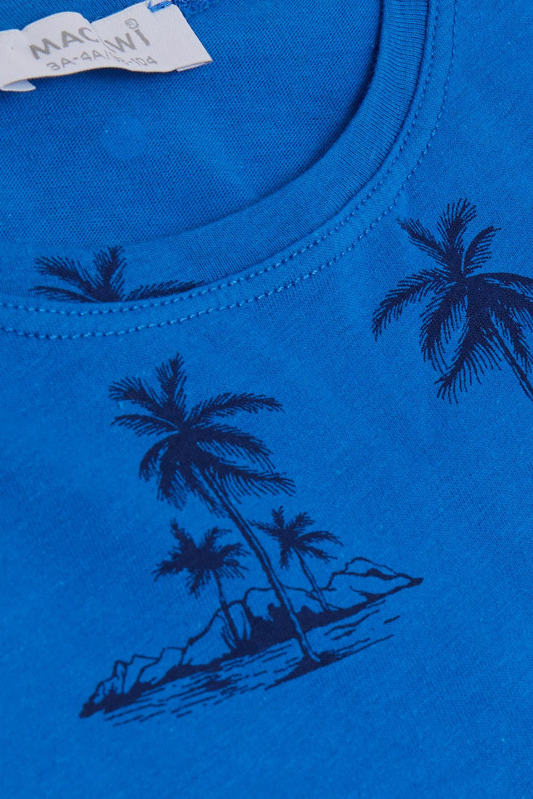 BRE Macaw Boy's Pajama Set Palm Tree Patterned 3-7 Years, Saxe Blue - Cadereyta Jiménez