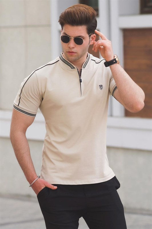 MDX Madmext Beige Polo Neck Fort Fort 9281 - Alafaya