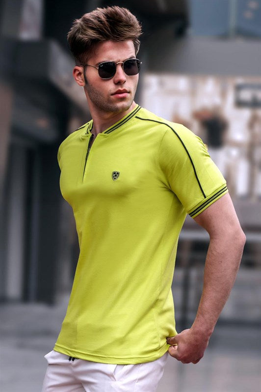 MDX Madmext Apple Green Polo Neck Foot Men's Fit 9281 - Mexicali