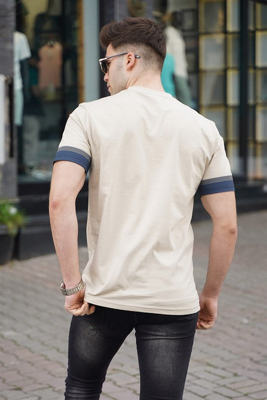 MDX Madmext Men's Beige T-shirt 5372 - Greenford