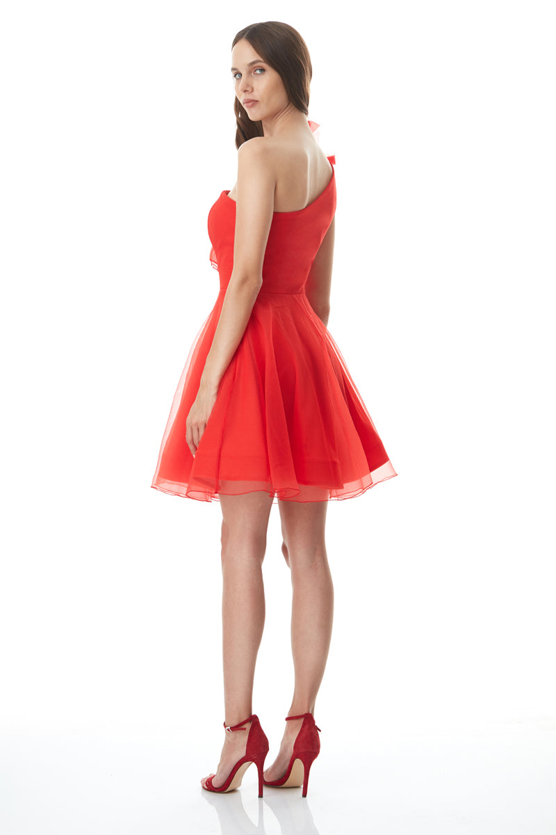 FRV Red tulle sleeveless midi dress - Guiseley