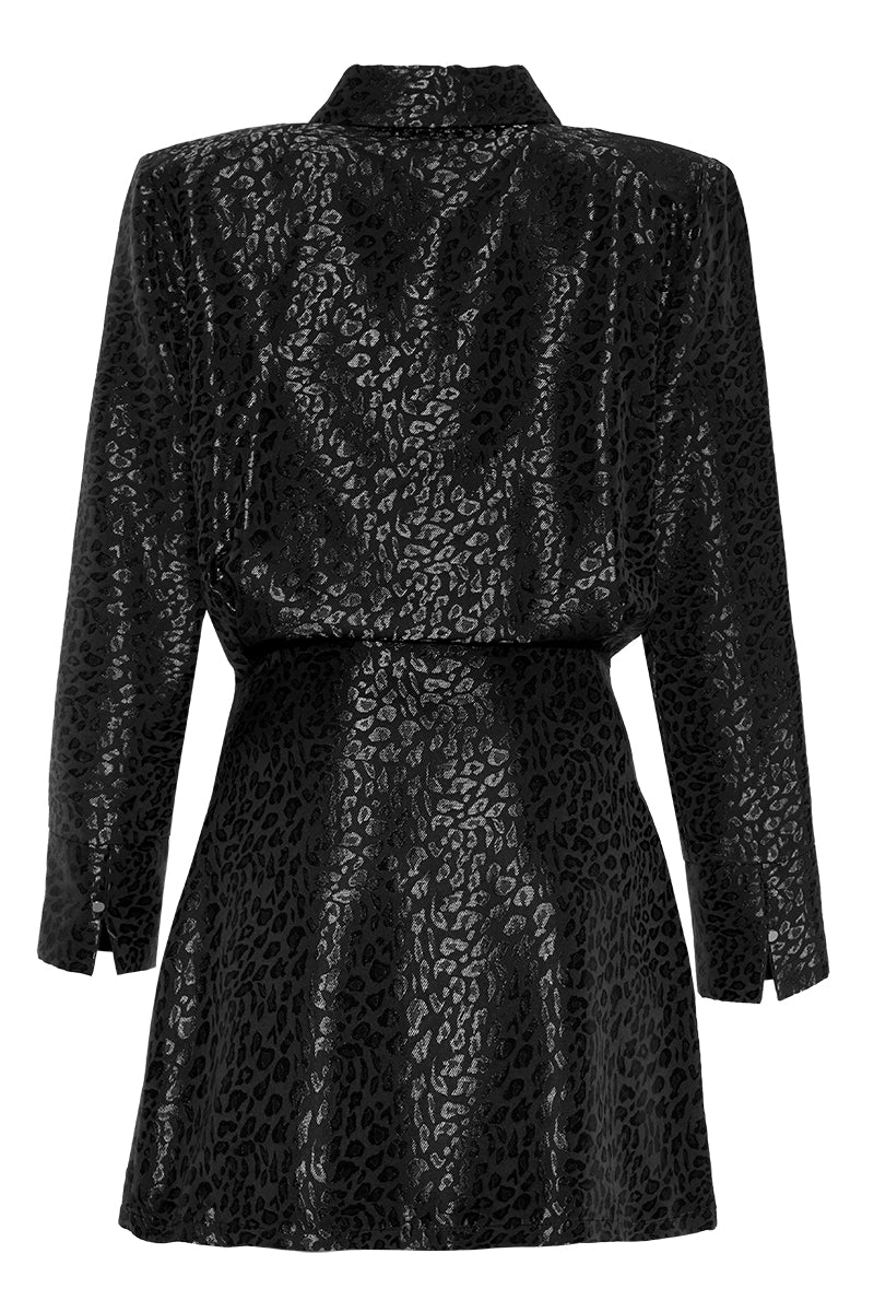 FRV Black jakar long sleeve mini dress - Barsinghausen