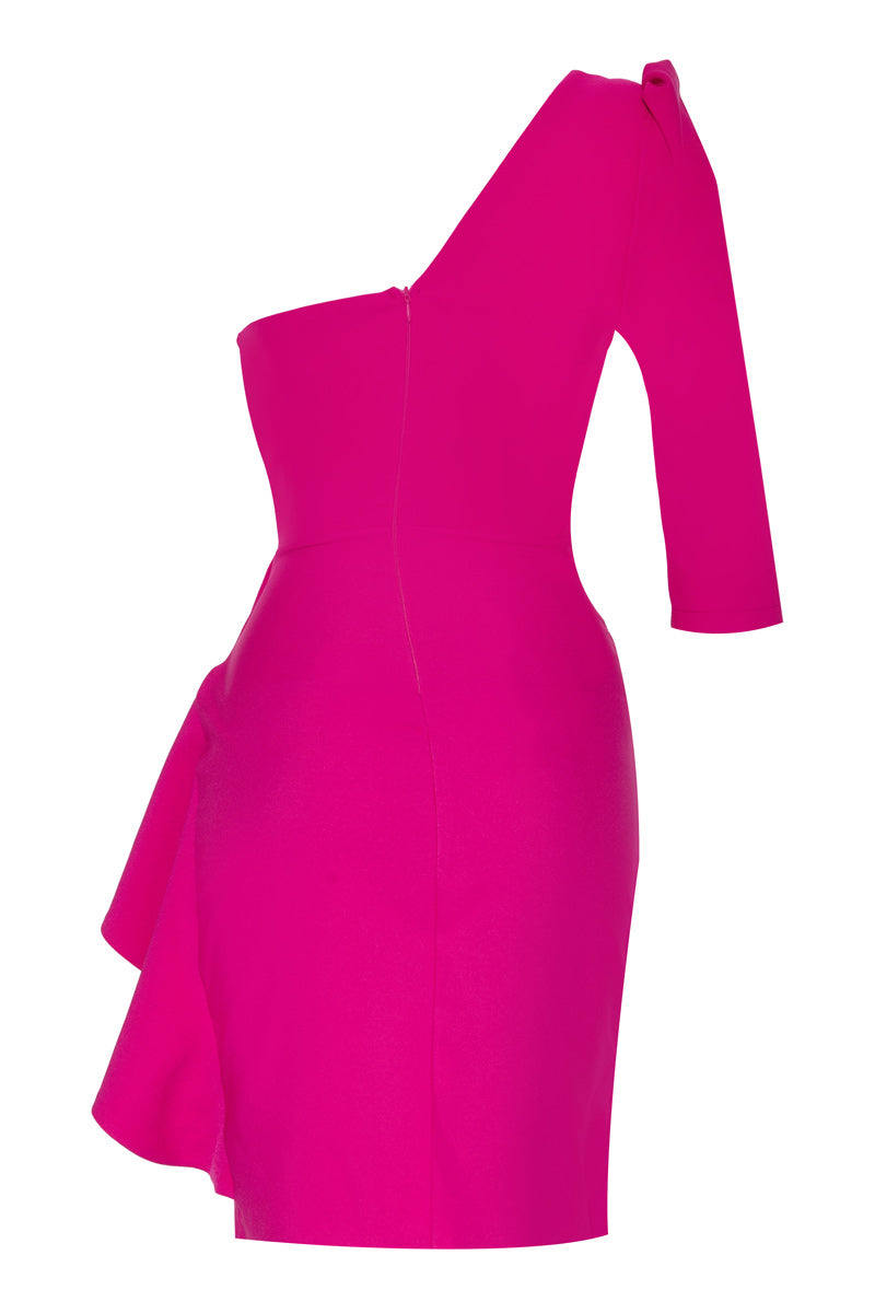 FRV Fuchsia Crepe Mini Dress - Columbus - Columbus