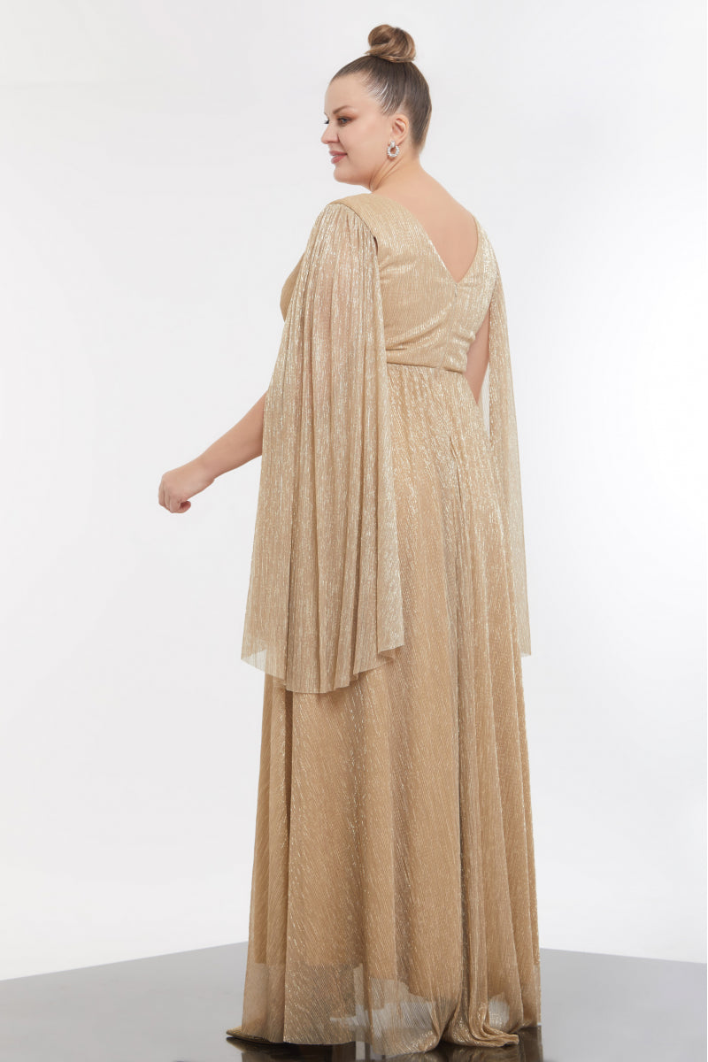 FRV Gold Plus Size Moonlight Maxi платье с длинным рукавом - Middlesbrough