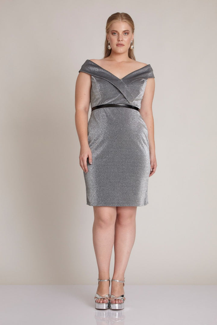 FRV Black plus size silvery sleeveless mini dress - Fushë Kosovë